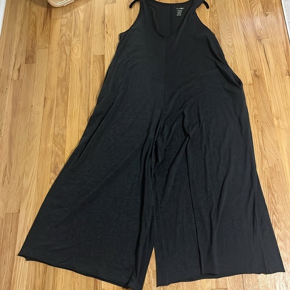 Natural Life Charcoal Gray Oversized Wide Leg Jumpsuit Sz OS - Picture 5 of 9